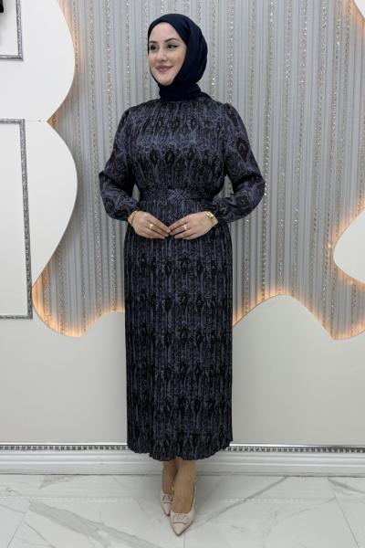 Güzün Elbise Lacivert