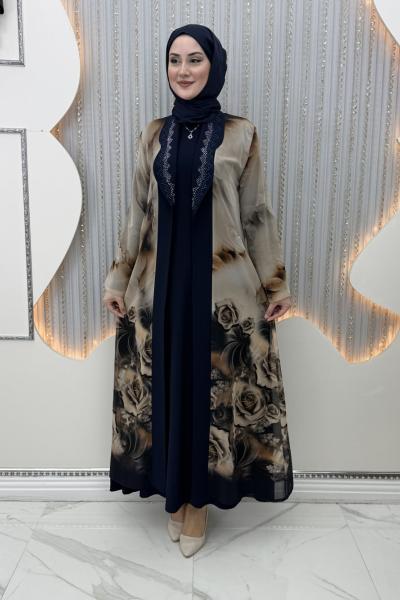 İlkin Elbiseli Hırka Lacivert