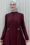İncinur Abiye Bordo
