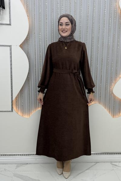 Kader Elbise Kahverengi