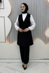 Kader Pantolonlu 3’lü Takım  Siyah