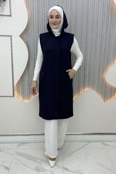 Karin Kapitone Yelek Lacivert