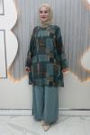 Karyel Pantolonlu Takım Turkuaz