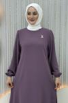Katarina Çift Katlı Elbise Mor