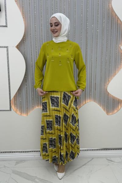 Kiraz Etekli Takım Yağ Yeşili