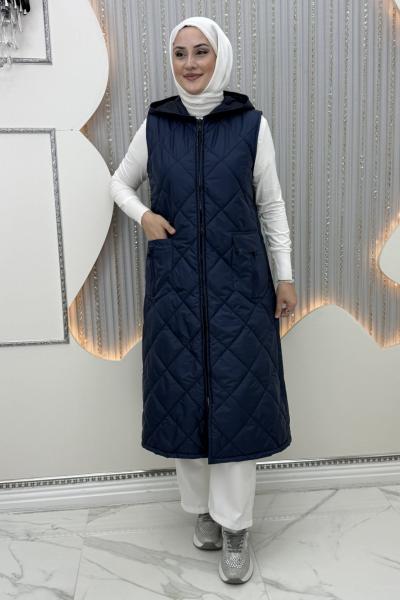 Kışla Şişme Yelek Lacivert