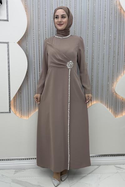 Kışmasalı Abiye Sütlü Kahve