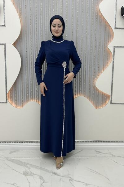 Kışmasalı Abiye Mavi