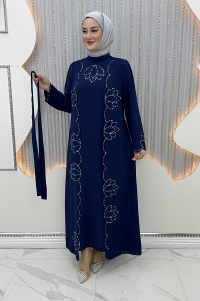 Kıymet Yelekli Elbise  Lacivert