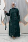 Kıymet Yelekli Elbise  Zümrüt