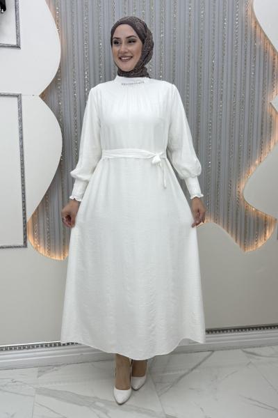 Lara Elbise Beyaz