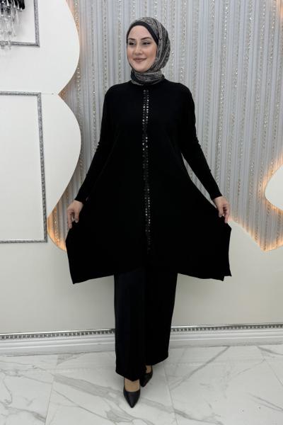 Lavinya Triko Tunik Siyah