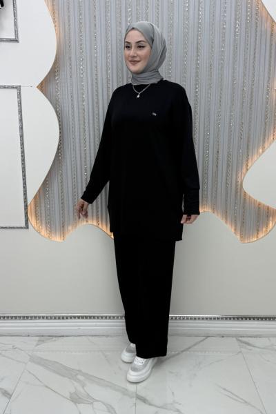 Leyal Pantolonlu Takım Siyah