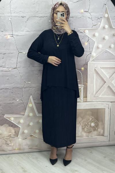 Leydi etekli Nar Lacivert