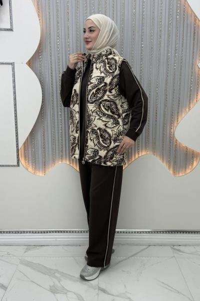 Lidya 3’lü takım Kahverengi