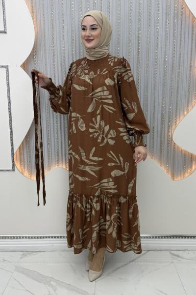 Liva Elbise Kahverengi