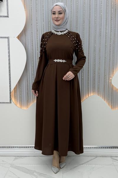 Mahinur Abiye Kahverengi