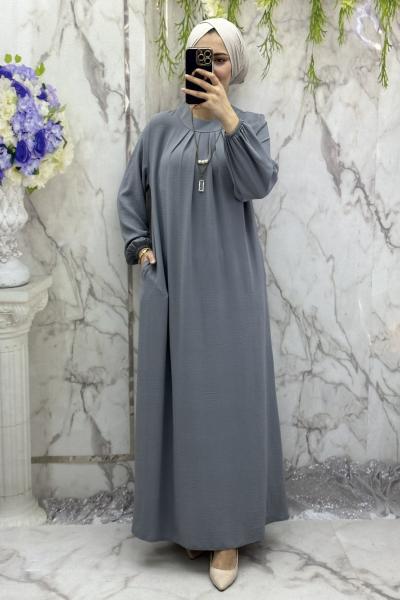 Mariy elbise 54 beden e kadar Gri