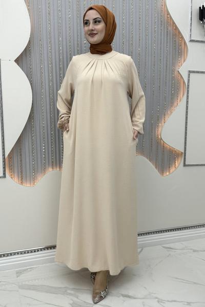 Mariy elbise 54 beden e kadar Krem