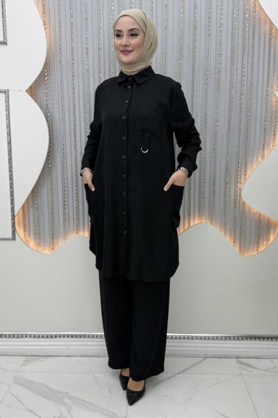 Melira Pantolonlu Takım Siyah