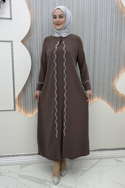 Meltem Kapaklı Abiye Sütlü Kahve