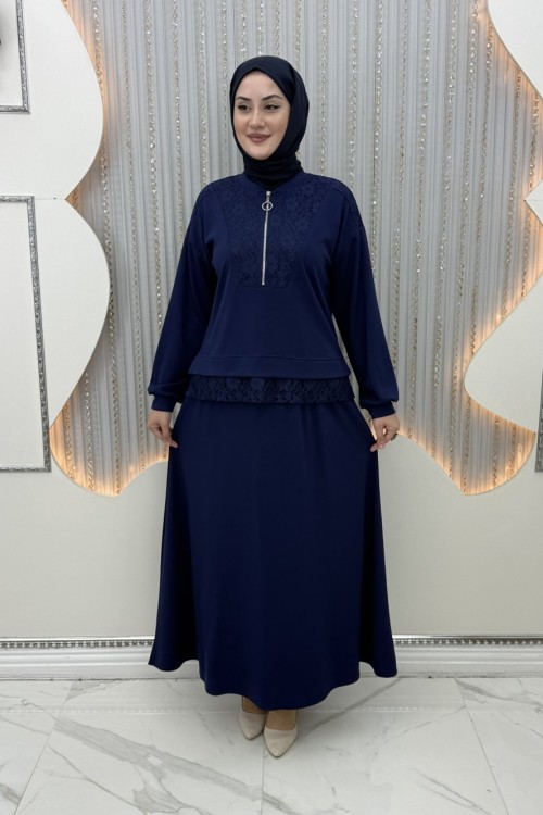 Merve Etekli Takım Lacivert