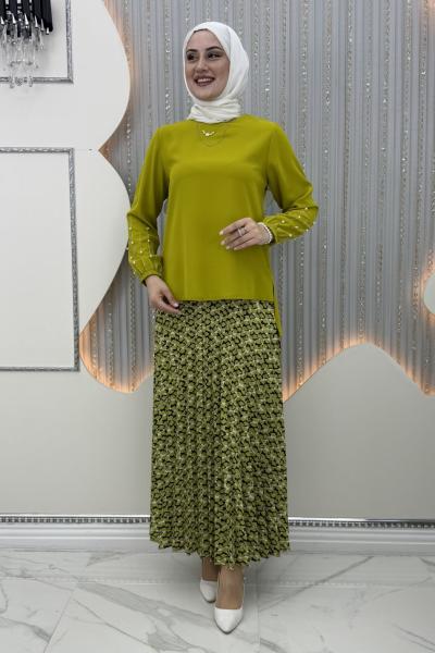 Modesa etekli takım Yağ Yeşili
