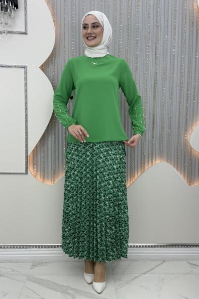 Modesa etekli takım Zümrüt