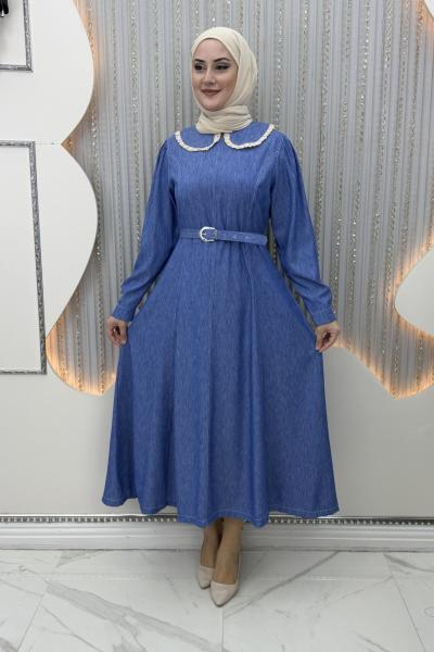 Mualla Elbise Mavi