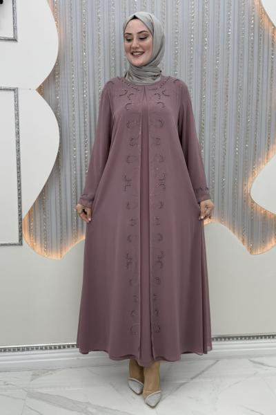 Mücevher elbiseli hırka Gül