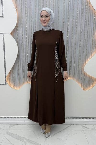 Nare Abiye Koyu Kahverengi