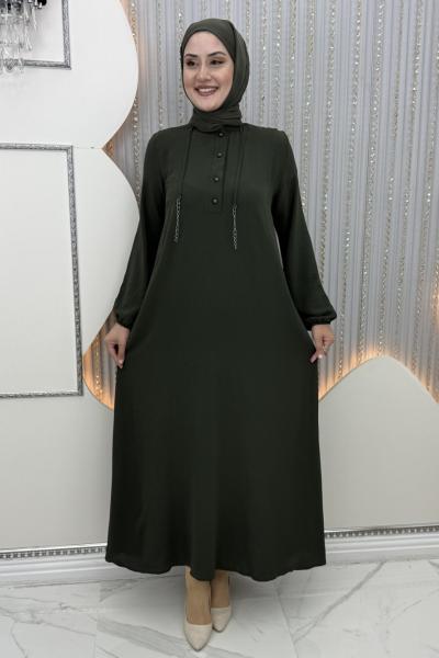 Nepal zincirli elbise Haki