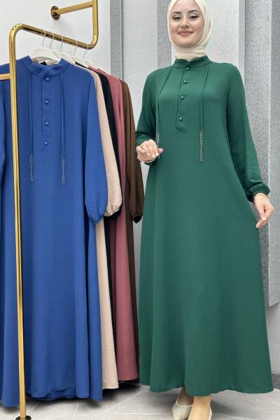 Nepal zincirli elbise Zümrüt