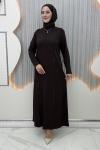 Nergiz Elbise Kahverengi