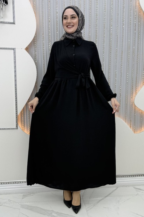 Nisa Elbise Siyah