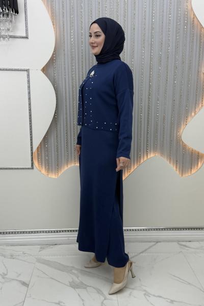 Omay 3’lü takım Lacivert