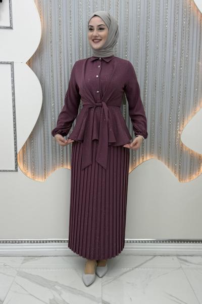 Pırıltı Etekli Takım Gül