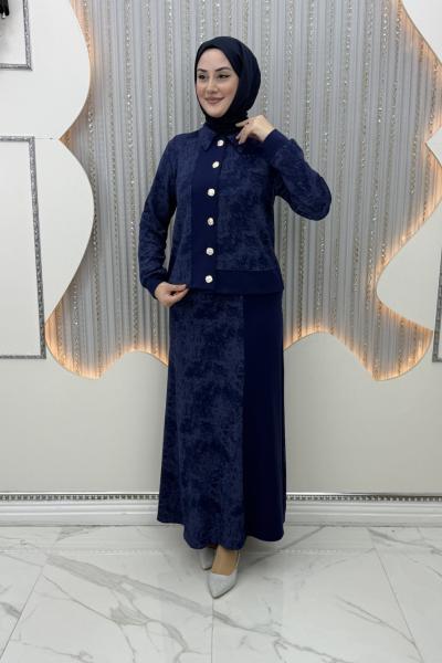 Ritim Etekli Takım Lacivert