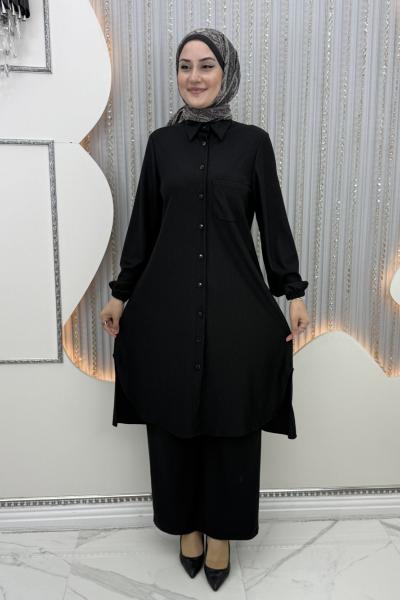 Rosa Fitilli Takım Siyah