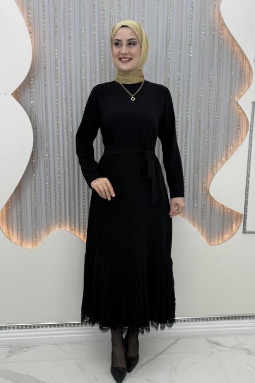 Safir Elbise Siyah