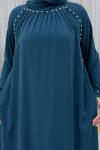 Selvinaz Elbise Petrol Mavisi