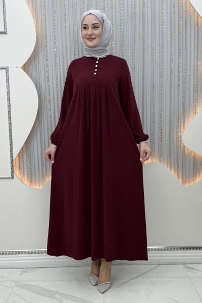 Serenay Elbise Bordo