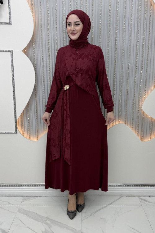 Sevda Elbise Bordo