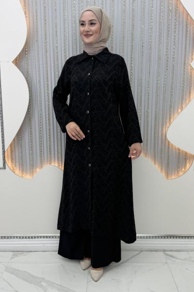 Şukufe Pantolonlu takım Siyah
