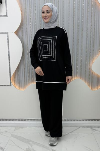 Tera Pantolonlu Takım  Siyah