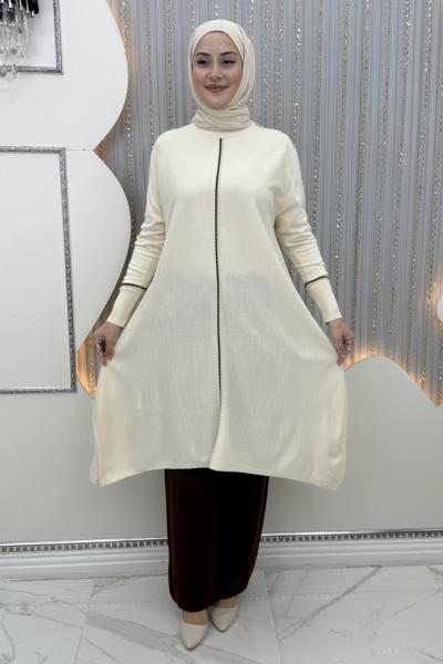 Uysal Triko Tunik Ekru