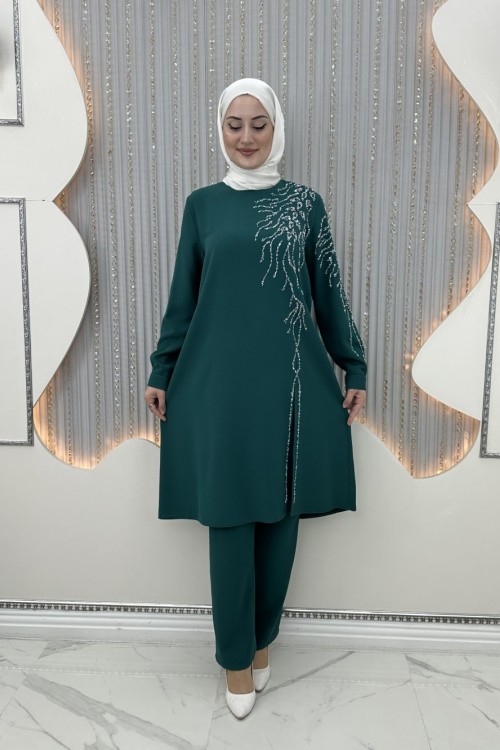 Yakut Taşlı Takım Zümrüt