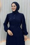 Yelda Elbise Lacivert