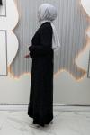 Zarif Elbiseli Hırka Siyah