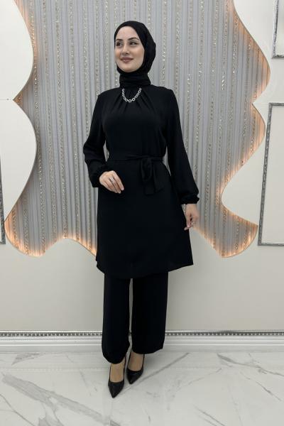 Zemheri pantolonlu takım Siyah